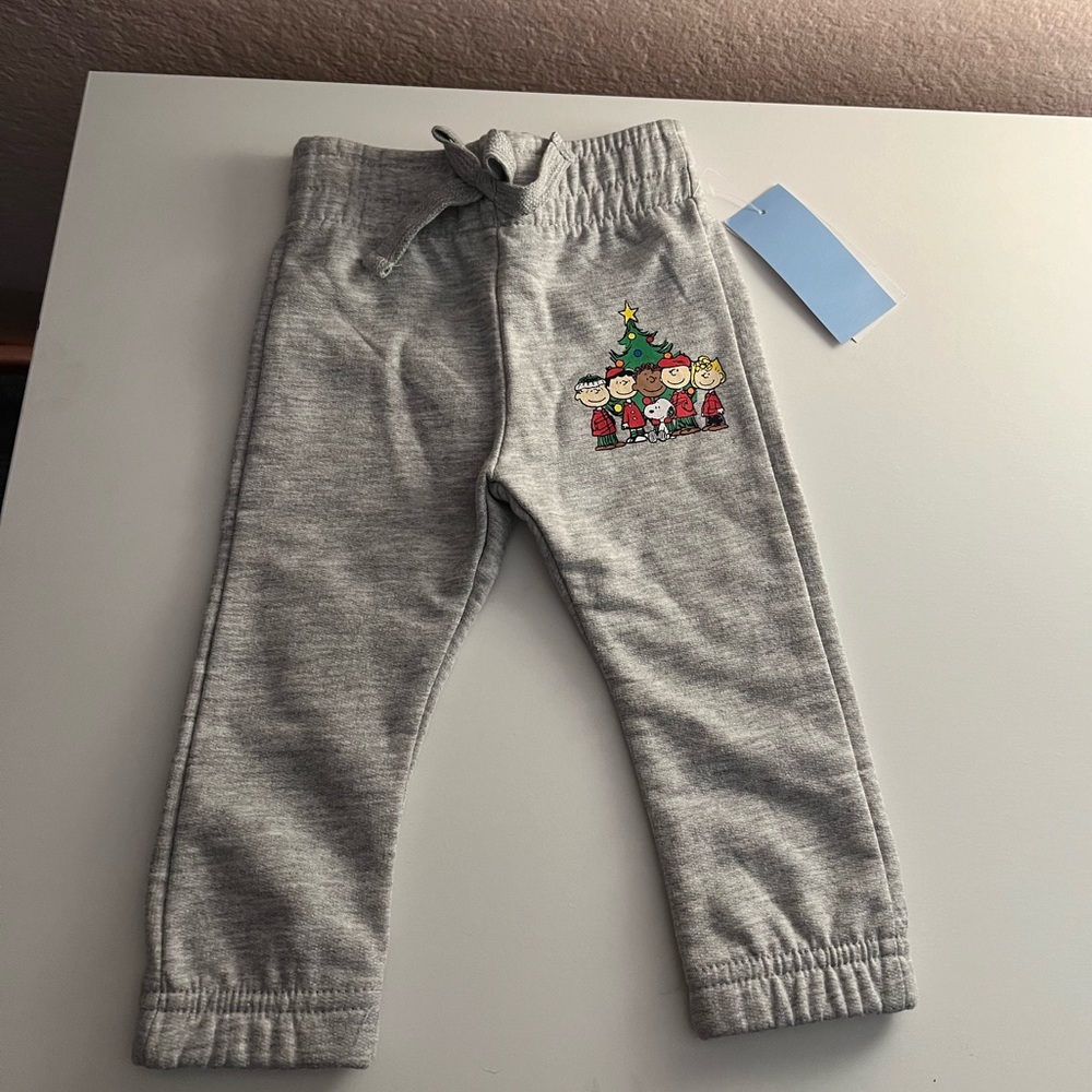 Peanuts gang Christmas sweat pants for baby!!! THE CUTEST!!!!!!